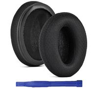 Adhiper Coussinets de rechange pour casque sans fil Sennheiser HD450BT/HD4.50BT, HD430 HD440 HD350BT HD400S HD458BT avec tissu en maille, mousse à mémoire de forme (noir)