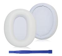 Adhiper Coussinets de Rechange pour Sony WH-CH720N (WH CH720 CH720) Casques, Coussinets en Cuir Protéiné Doux et Mousse à Mémoire de Forme Haute Densité, Plus de Confort et de Durabilité (Blanc)