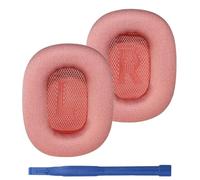 Adhiper Coussins de Rechange pour AirPods Max Casque, Coussinets en Tissu Maille Respirante et Mousse à Mémoire de Forme Haute Densité, Durables et Confortables - Rose