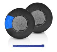 Adhiper DT770PRO Coussinets d'oreille compatibles avec Beyerdynamic DT990pro/DT880pro/DT770pro/DT990/DT880/DT770, casque avec cuir maille et coussinets de rechange en gel glacé (noir/gel)