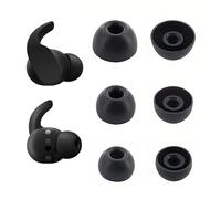 Adhiper Embouts de Rechange pour Beats Fit Pro, Studio Buds et Studio Buds +, 3 Paires (S/M/L), Embouts en Silicone Souple, Réduction du Bruit, Ajustement Sûr et Confortable (Noir)