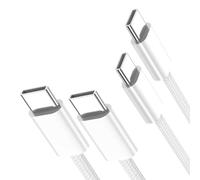 Adhiper Lot de 2 câbles USB C, 1 m, câble de charge rapide USB C vers USB C, en nylon tressé PD pour iPhone 17, 16, 15, Galaxy S24, S23, S22, iPad Pro Air, MacBook Air Pro, Pixel et plus encore