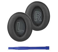 Adhiper Q20 Coussinets en Cuir protéiné Coussinets Anti-Bruit Cache-Oreilles pour Casque Pièce de Rechange Compatible avec Les écouteurs Anker Soundcore Life Q20 (Noir)