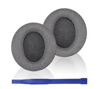 Adhiper Q35 Coussinets de rechange pour casque Anker Soundcore Life Q30/Q35 en lin durable et amélioré avec mousse à mémoire de forme douce (gris)