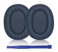 Adhiper WH-1000XM6 Coussinets de rechange pour casque Sony WH-1000XM6 en cuir protéiné - Coussinets en mousse à mémoire de forme (bleu nuit)