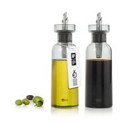 AdHoc AromaPour Lot de 2 huiliers et vinaigriers en verre gris