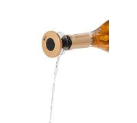 AdHoc Bec Verseur Gusto, Bouchon et Bec Verseur Universel, Ultra Plat, Or | Bouchon et Bec Verseur pour Bouteille, Vin, Champagne, Prosecco, Spiritueux, Garde Bulles, Étanche, Hermétique, Réutilisable