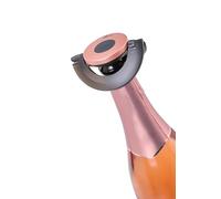 AdHoc Bouchon à Champagne Gusto, Ultra Plat, Garde Bulles, Étanche, Rose | Bouchon de Bouteille Universel pour Vin, Champagne, Prosecco et Spiritueux, Hermétique, Réutilisable