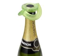 Bouchon à champagne - ADHOC - Gusto - Plat - Étanche (joint silicone) - Inox brossé