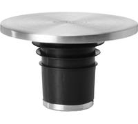 AdHoc Champ Bouchon de bouteille de vin - Ø 4,5cm - Bouchon de vin en acier inoxydable avec fermeture hermétique en silicone et design plat pour conserver la fraîcheur et stocker au réfrigérateur