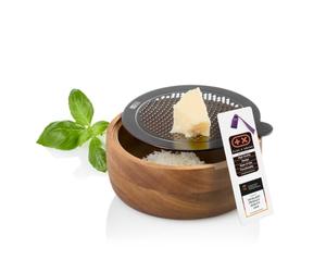 AdHoc CutnServe Râpe fine à fromage avec récipient, noir