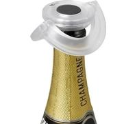 AdHoc FV33 bouchon de bouteille de champagne ou bouchon de champagne Gusto, plastique | silicone, couleur : transparent