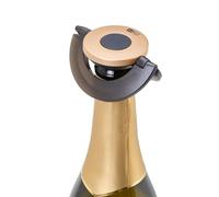 AdHoc FV52 Gusto Bouchon à champagne étanche en plastique et silicone Noir et doré