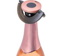 AdHoc FV54 Bouchon de bouteille de champagne ou bouchon de champagne Gusto, plastique | silicone, couleur : noir & rosé