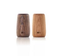 AdHoc GS30 Yoko Salière Saleuse et poivrière en bois naturel de chêne huilé clair et foncé