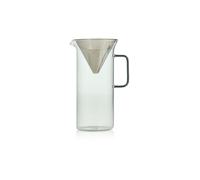 ADHOC Kaffeebereiter IMPACT 1000ml Glas Grey Edelstahl gris clair