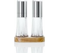 AdHoc ME402 Set de moulins à poivre et à sel CRISTAL avec base, 2pcs