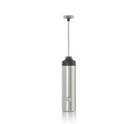 AdHoc Moro Mousseur à lait électrique rechargeable Puissant à main One Touch Mousseur à lait/Sauce Mélangeur de Boisson/Mélangeur de Boisson, Acier Inoxydable/Plastique, Fouet Amovible, Argent
