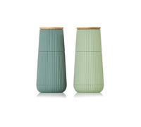 AD HOC Moulins à sel et à poivre, lot de 2 SCAPE 12 cm, vert clair et vert foncé vert