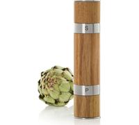 AdHoc MP90 Moulin à sel et à poivre Duomill | Moulin double avec deux meules en céramique, bois d'acacia | Acier inoxydable