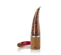 AdHoc Peperone Coupe-piment en bois d'acacia/acrylique Technologie PreciseCut Coupe herbes séchées et épices 22 cm
