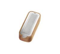 ADHOC Râpe fine avec récipient de récupération 18cm Acacia Acier inoxydable marron