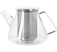 AdHoc TK50 Théière avec filtre fin en acier inoxydable Orient+ 1,5L, verre borosilicaté | acier inoxydable