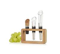 AdHoc VA13 Lot de 3 gourmetteurs à vin comprenant 1 aérateur de vin et un bec, 1 bec verseur et filtre à particules et 1 bouchon de bouteille de vin Vine