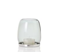 AdHoc Yuna WL60 Lanterne pour intérieur et extérieur - 13 cm - Bougeoir en Verre Borosilicate de qualité supérieure - pour Bougies Chauffe-Plat, Bougies ou Bougies LED - Soufflé à la Main - Design