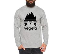 Adi Vegeta Manches Longues Hommes One Goku Dragon Master Son Ball Vegeta Turtle Roshi Piece Golds DB, Farbe2:Gris Chiné, Größe2:Large
