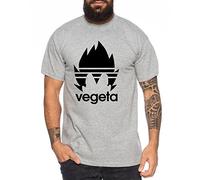 Adi Vegeta T-Shirt pour Homme One Goku Dragon Master Son Ball Vegeta Turtle Roshi Piece Golds DB, Farbe2:Dunkelgrau Meliert;Größe2:L