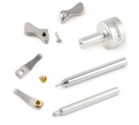 Adibbo Lot de 2 kits de réparation pour briquets Zippo, kit de rechange complet avec outil de montage