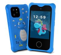 Adicop Pretend Smartphone Appareil Photo Numérique Ecran Tactile 1080P 2.8 Pouces pour 3-8 Ans Filles Garçons Appareil Photo Caméra Vidéo pour Enfants, Cadeaux Noël d'anniversaire Jouet - 32GB (Blau)