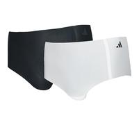 adidas - 2 pièces Culotte - Sous-vêtements de sport - Femme - Polyamide, Multicolore (blanc, noir), L