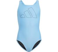 adidas - Girl's Big Bars Suit - Maillot de bain - 164 - blue burst