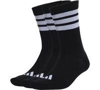Adidas 3-Pack Crew Socks Adults Black/White 3S XL 11-12.5 Unisex