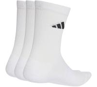 Adidas 3-Pack Crew Socks Adults Blanc 3 Bar S 4.5-5.5 Unisex