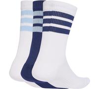 Adidas 3-Pack Crew Socks Adults Bleu/Blanc 3S L 8.5-10 Unisex
