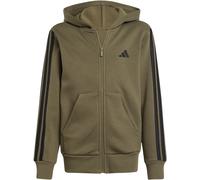 Adidas 3-Stripe Essentials Full-Zip Hoodie Juniors Kaki/Noir 11-12 ans Male