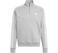 Adidas 3 Stripe Zip Top Mens Gris moyen/blanc XS Male