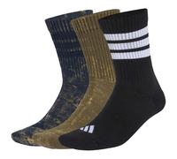 adidas - 3-Stripes Concept Crew WSH 3-Pack - Chaussettes multifonctions - EU 34-36 - aurora ink / olive strata / black / white