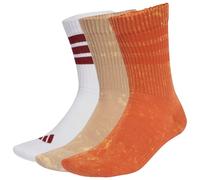 adidas - 3-Stripes Concept Crew WSH 3-Pack - Chaussettes multifonctions - EU 43-45 - fox orange / warm sandstone / white
