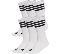 adidas 3 Stripes Crew - 6 pairs Chaussettes L Blanc