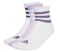 adidas - 3-Stripes Cushioned Sportswear Mid Cut Sock 3-Pack - Chaussettes multifonctions - EU 40-42 - M - white / white / powder plum