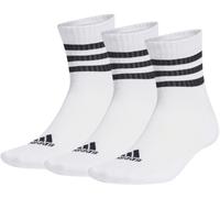 Adidas 3-Stripes Cushioned Sportswear Socks 3 Pairs Womens Blanc/Noir 6.5 - 8 Female