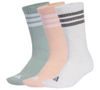 adidas - 3-Stripes Essential Concept Crew 3-Pack - Chaussettes multifonctions - EU 43-45 - blush pink / white / wonder sage
