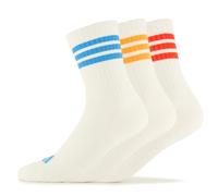 adidas - 3-Stripes Essential Concept Crew 3-Pack - Chaussettes multifonctions - EU 46-48 - white / lucid orange / lucid red