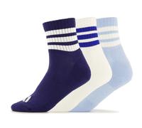 adidas - 3-Stripes Essential Concept Mid 3-Pack - Chaussettes multifonctions - EU 37-39 - dark blue / white / glow blue