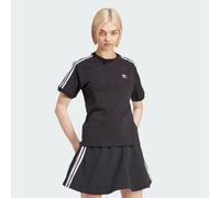 Adidas Originals 3 Stripes Short Sleeve T-shirt Noir XS Femme