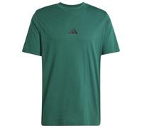 adidas - 3 Stripes Single Jersey Tee - T-shirt - S - collegiate green / black